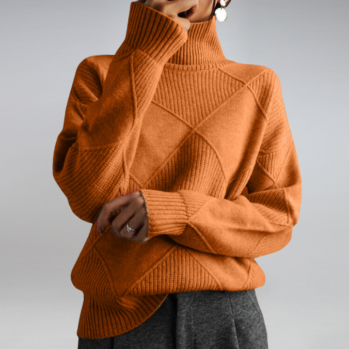 Cindara Cashmere Turtleneck Sweater