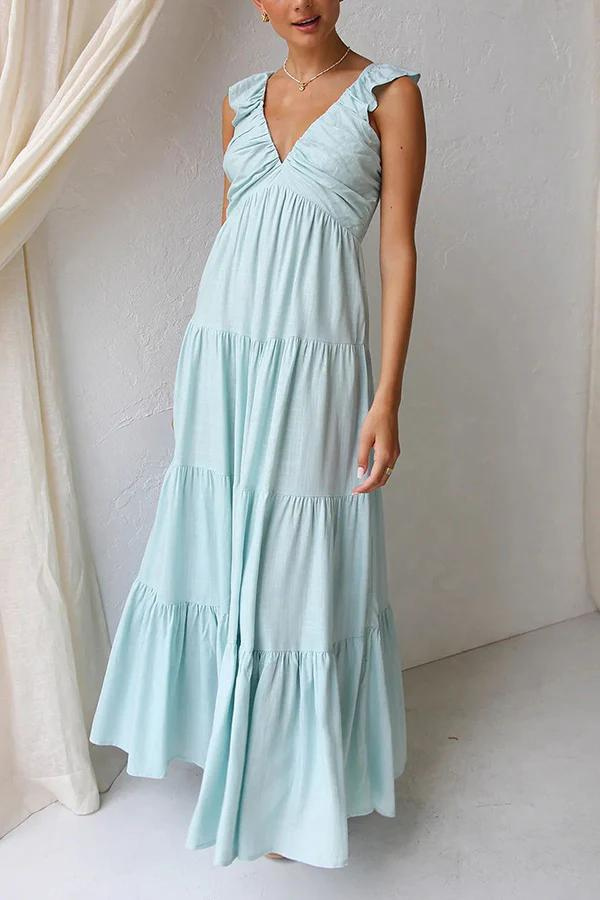 Celeste V-Neck Maxi Dress