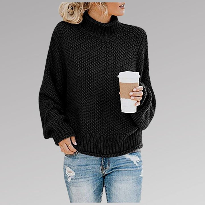 Lotte™ - Classic Knitted Sweater OLIVIA'S Black S 