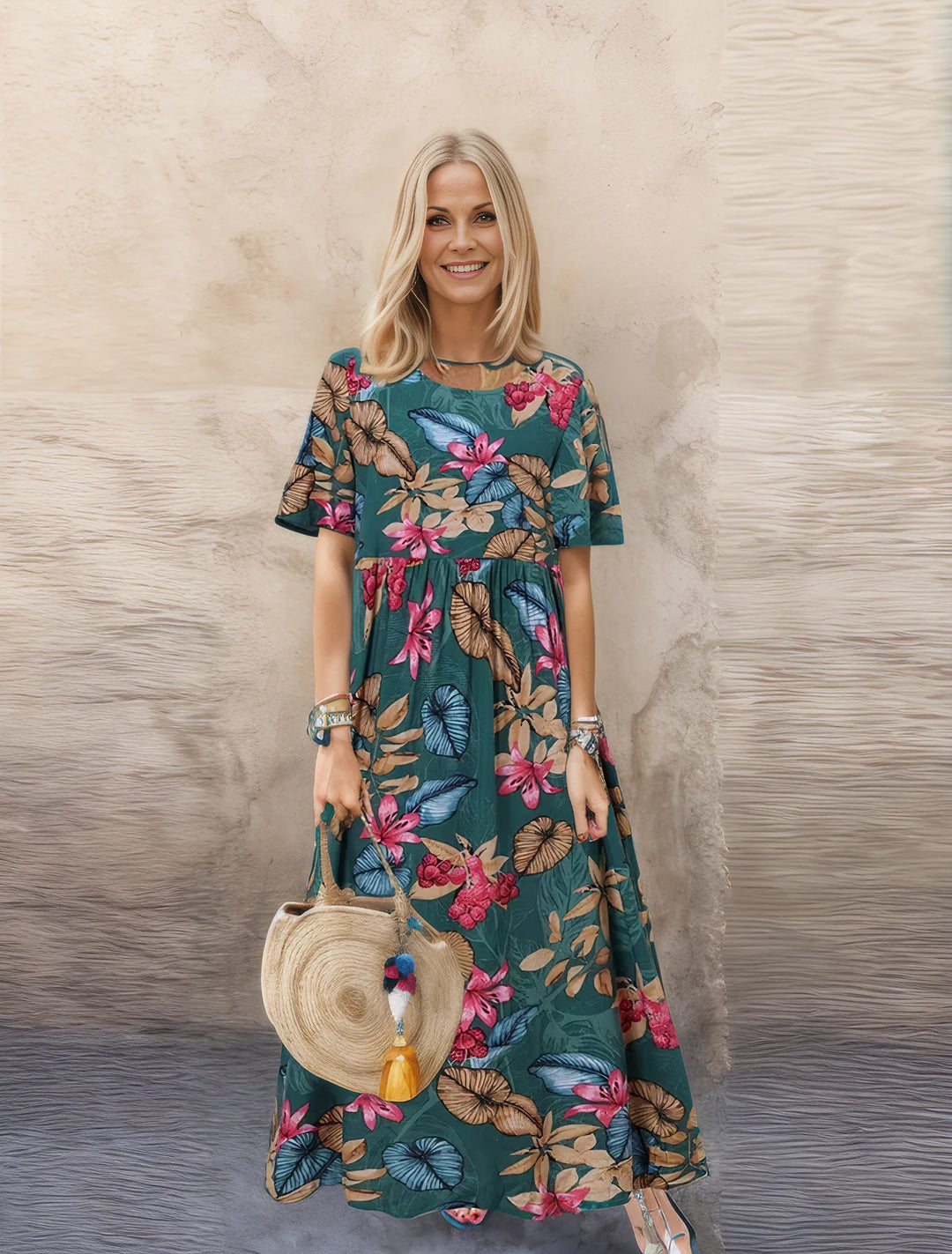 Maisae Floral Maxi Dress