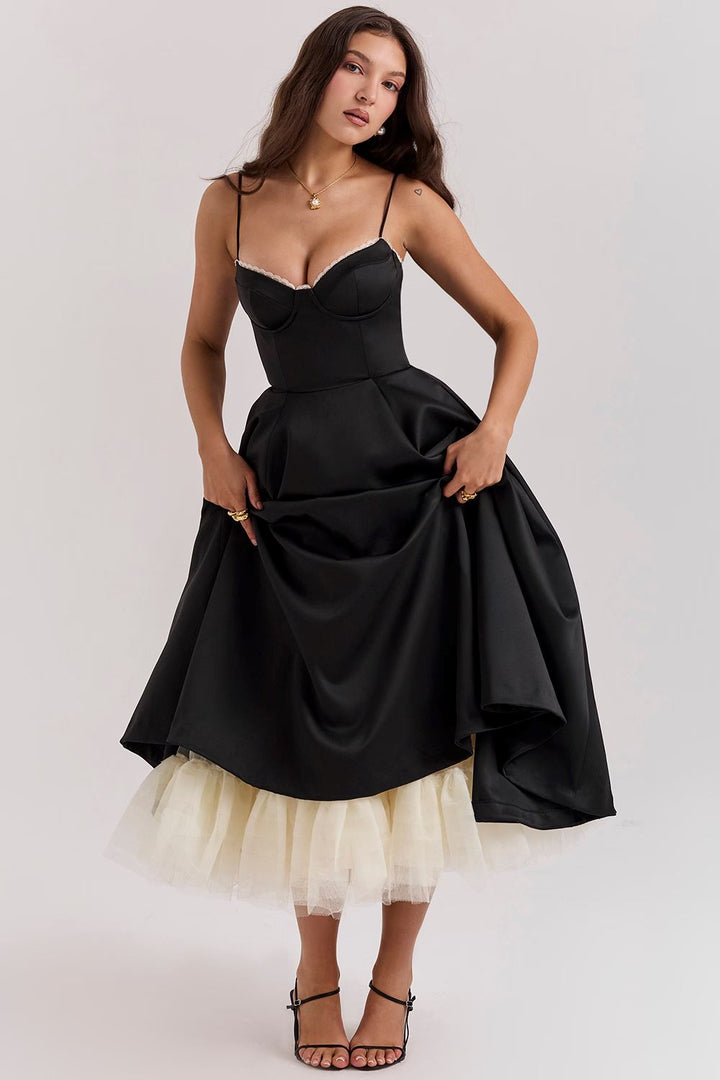 Vanessa Elegant Satin Party Dress DRESS/ATELIER 