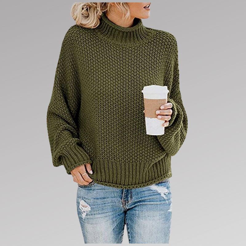 Lotte™ - Classic Knitted Sweater OLIVIA'S Green S 