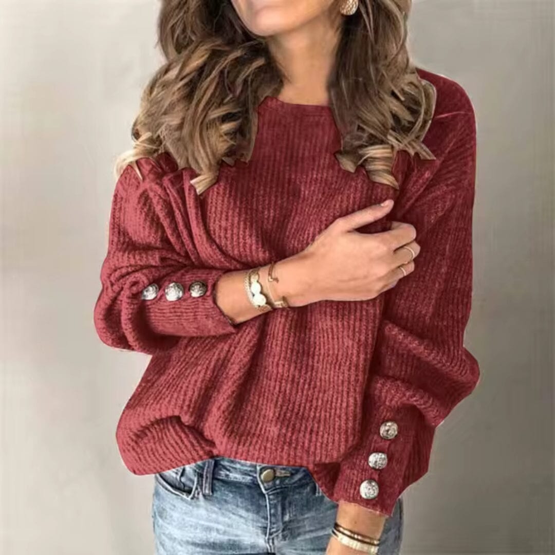 Lauren™ - Elegante Pullover JURKJESBOETIEK Wijn Rood S 