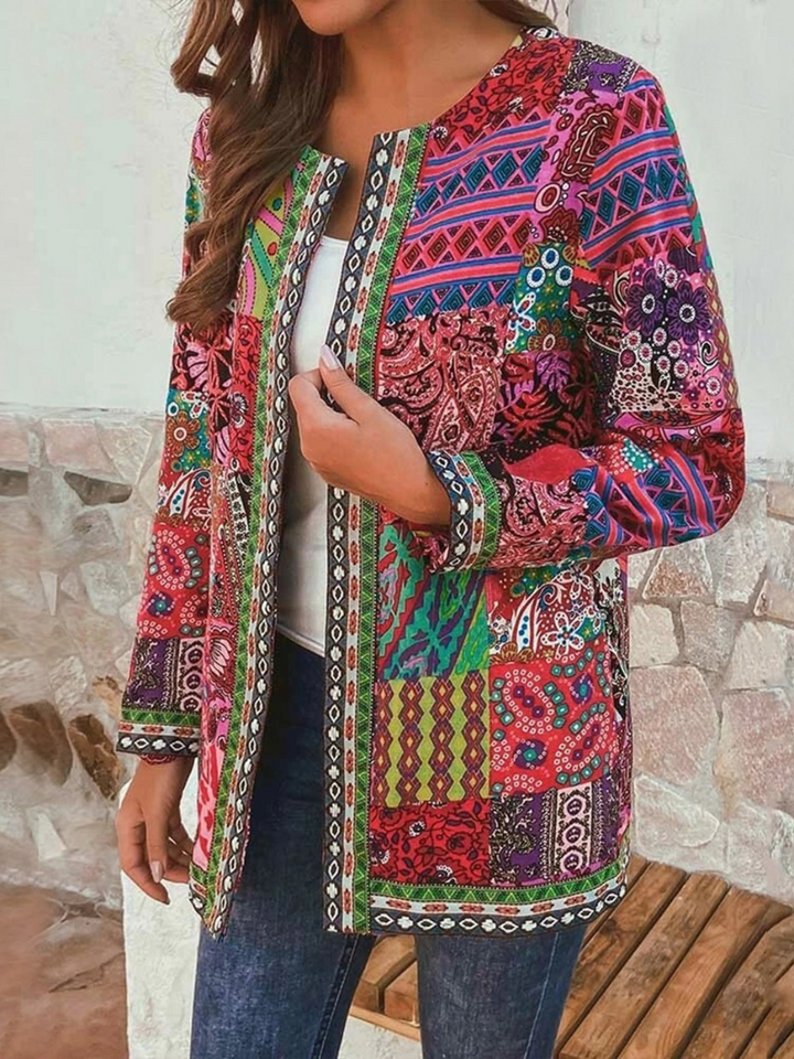 Zyra Elegant Retro Ethnic Cardigan