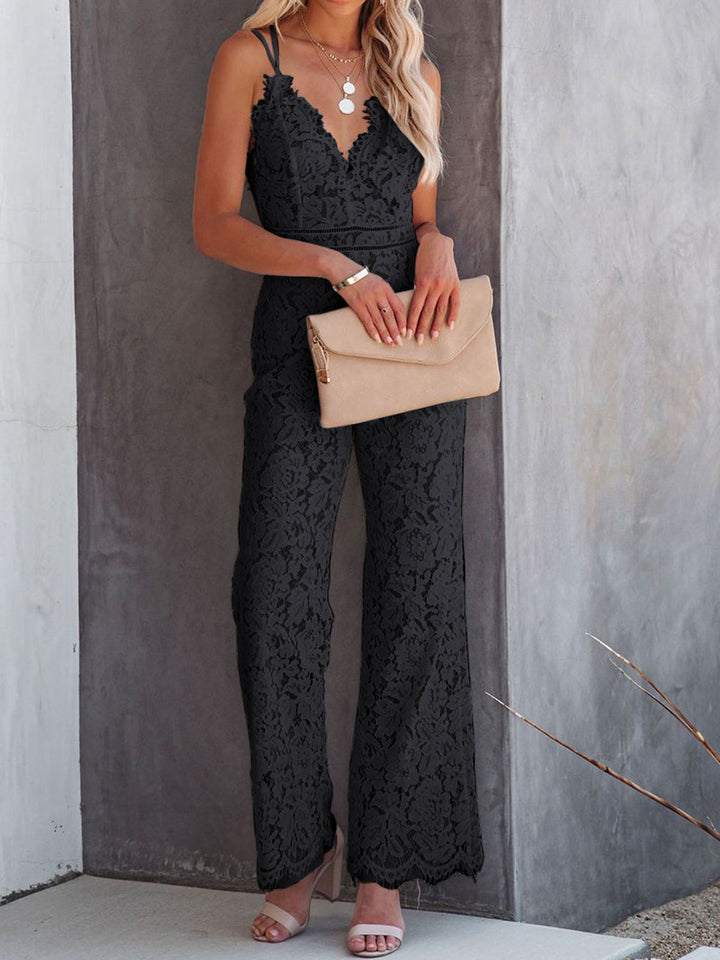 Carla Elegant Floral Lace Jumpsuit