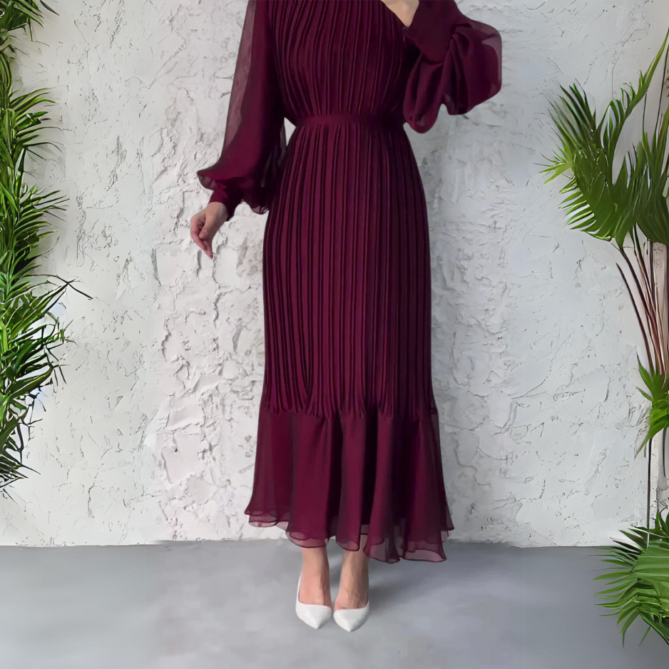 Hannah Pleated Elegant Dress