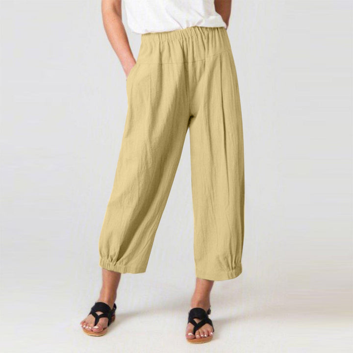 Nina™ - Pants Wide Legs JURKJESBOETIEK Khaki S 