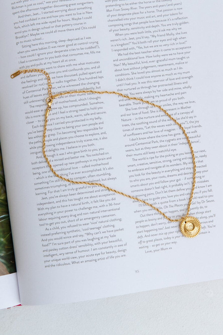 18K Gold Plated Illusory Lives Necklace Gold Necklace DRESS/ATELIER 