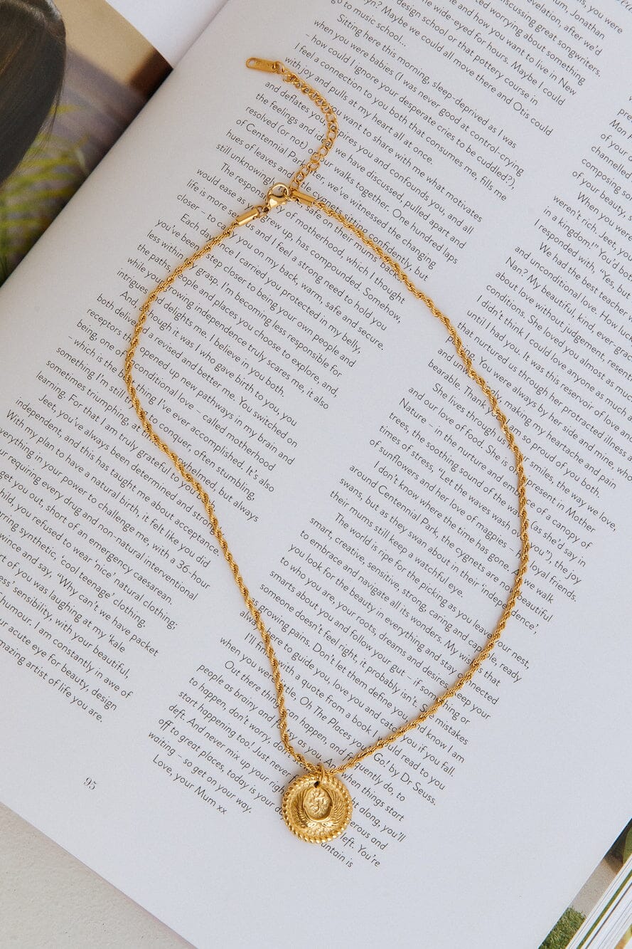 18K Gold Plated Illusory Lives Necklace Gold Necklace DRESS/ATELIER One Size 