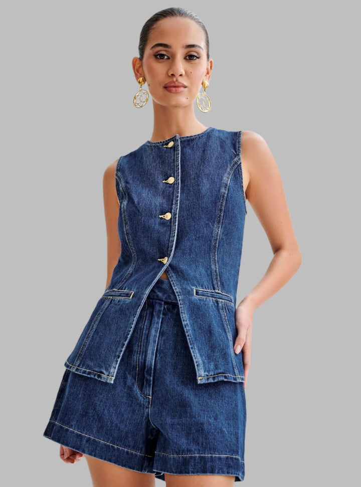 Lorna Two-Piece Denim Set SOPHIE/CLAIRE Denim S 