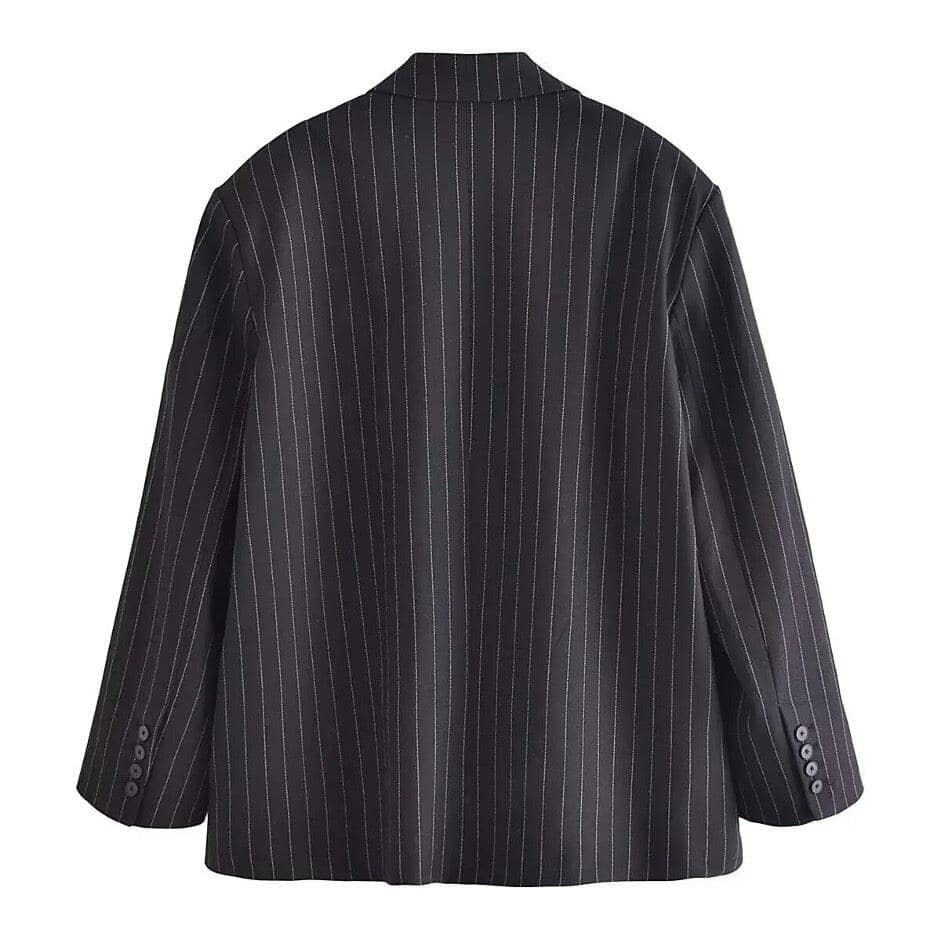 ISABELLA™ | Oversized Striped Blazer MyGirlClub. 