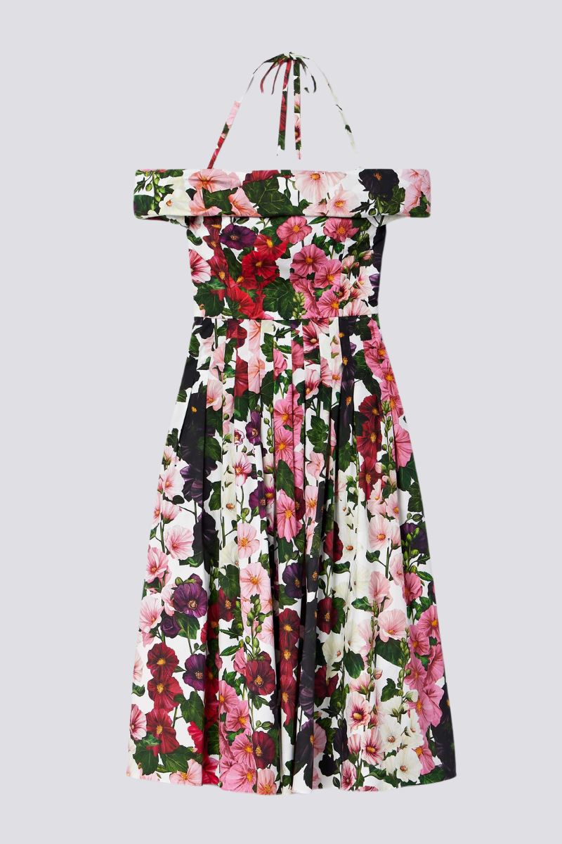 Alia Off Shoulder Floral Midi Dress Dresses SOPHIE/CLAIRE 