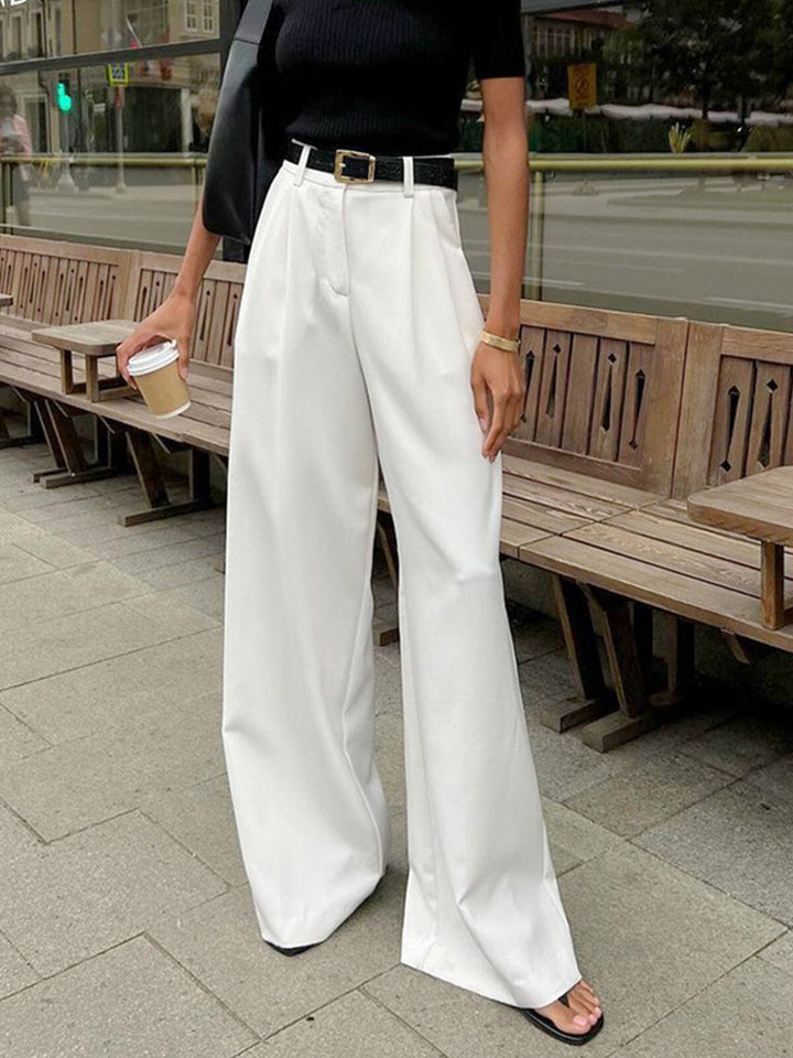 Theodora Wide Leg Pants autumn DRESS/ATELIER White 6 - 8 (S) 