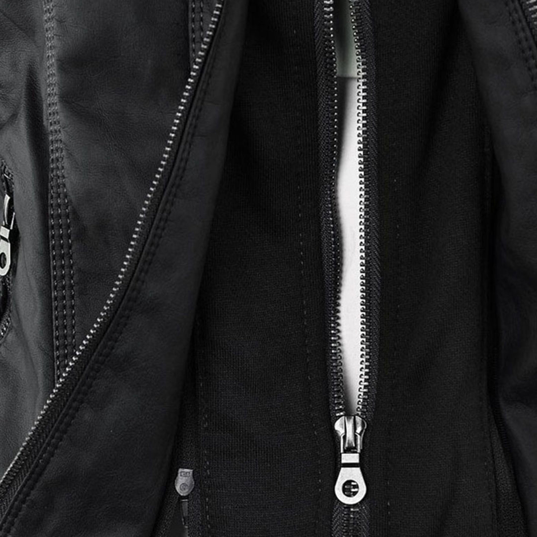 Olivia™ | Waterproof Women's Leather Jacket with Hood