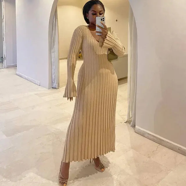 Maxine Knitted Long Dress