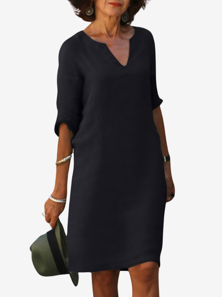 Jindie V-neck Belly Covering Dress