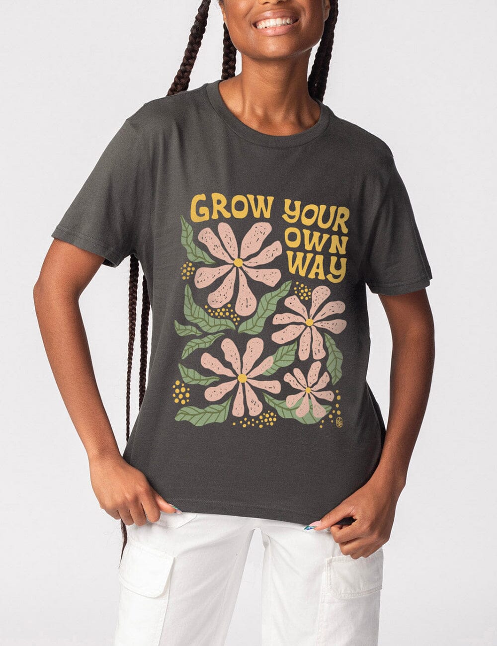 Grow Your Own Way T-shirt T-Shirt JURKJESBOETIEK Grey XS 