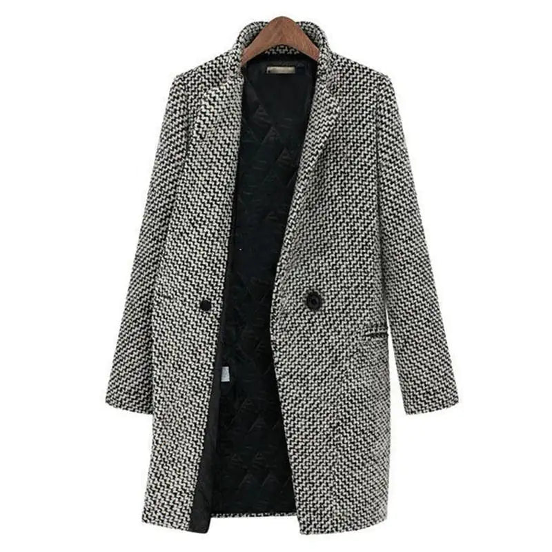 Klara™ | Elegant Long Wool Coat