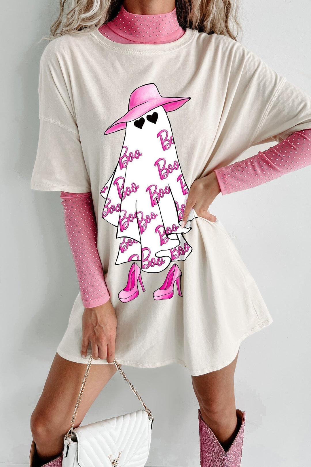 Girly Ghost Oversized T-Shirt T-Shirt JURKJESBOETIEK 