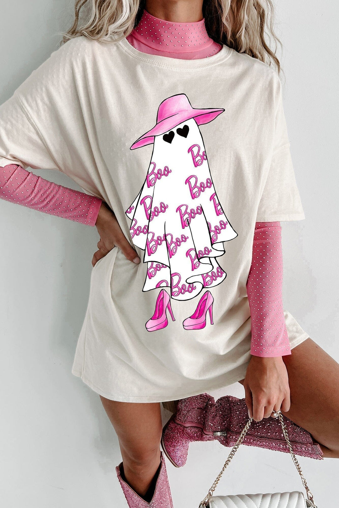 Girly Ghost Oversized T-Shirt T-Shirt JURKJESBOETIEK 