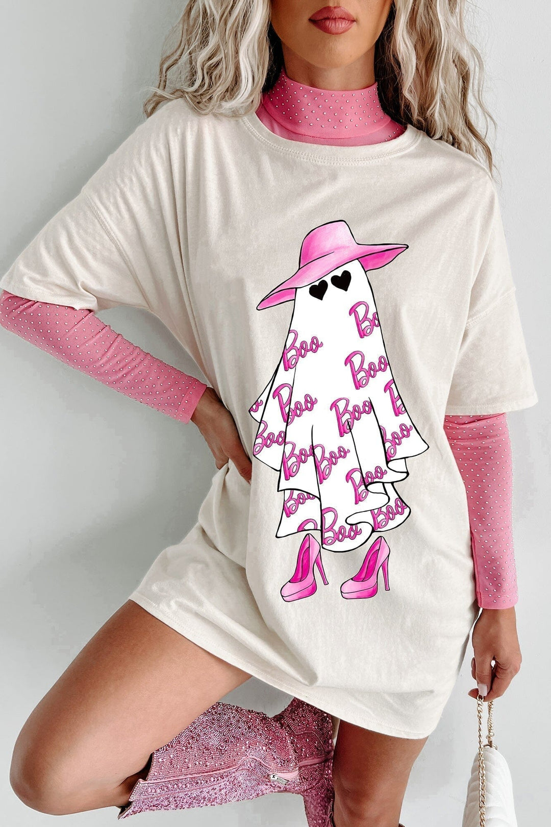 Girly Ghost Oversized T-Shirt T-Shirt JURKJESBOETIEK Small 