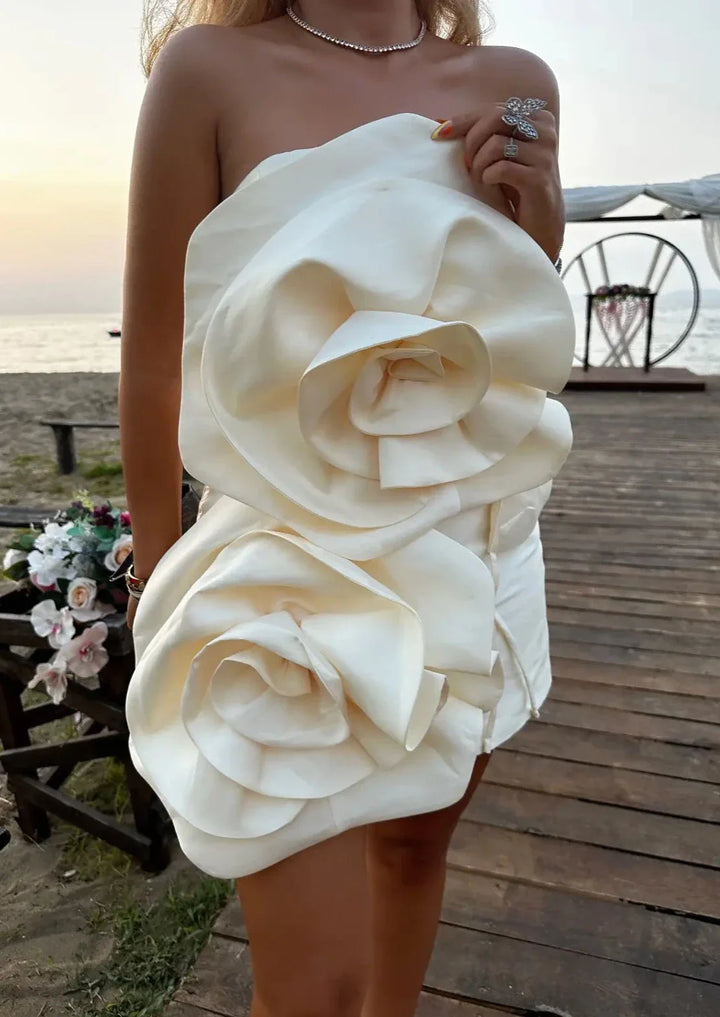 Elora Luxury Ivory Dress