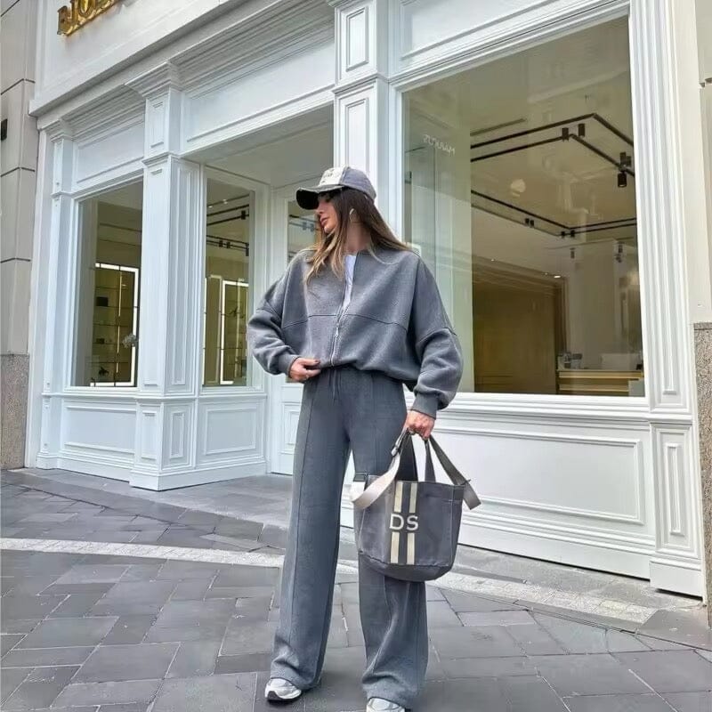 Nola Cozy Zipper Tracksuit Two-Piece Set SOPHIE/CLAIRE 