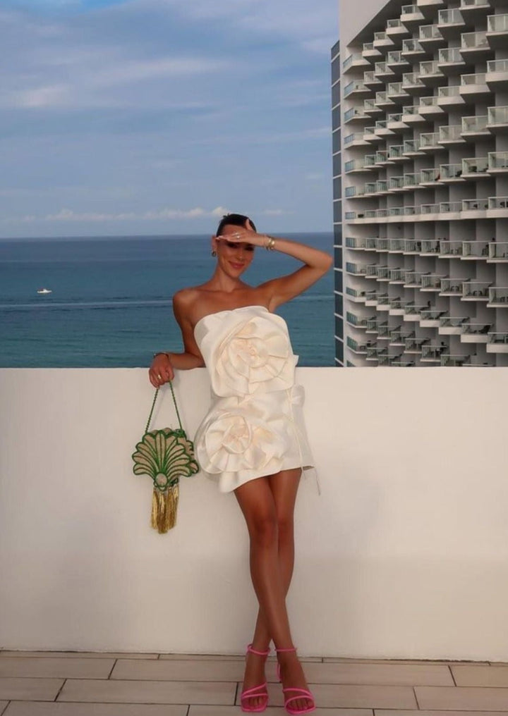 Elora Luxury Ivory Dress