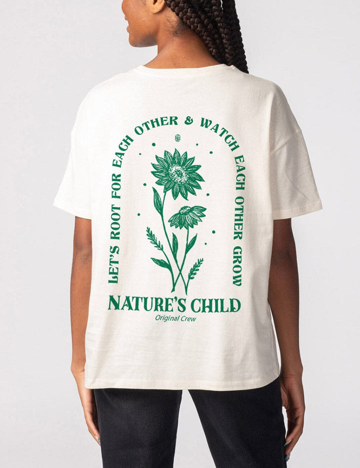 Nature's Child Oversized T-shirt T-Shirt JURKJESBOETIEK White XS 