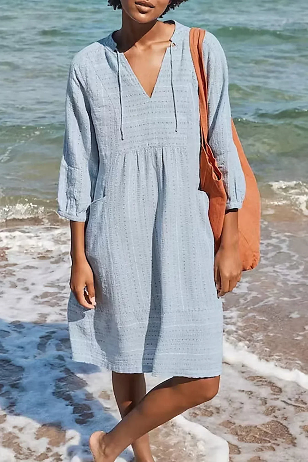 Hailey Elegant Linen Dress