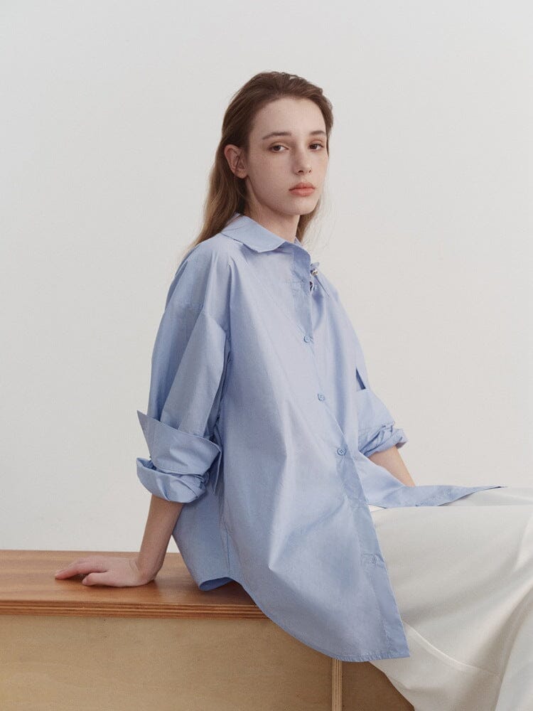 Maris™ - Minimalistisch Oversized Relaxed Shirt Shirts JURKJESBOETIEK 