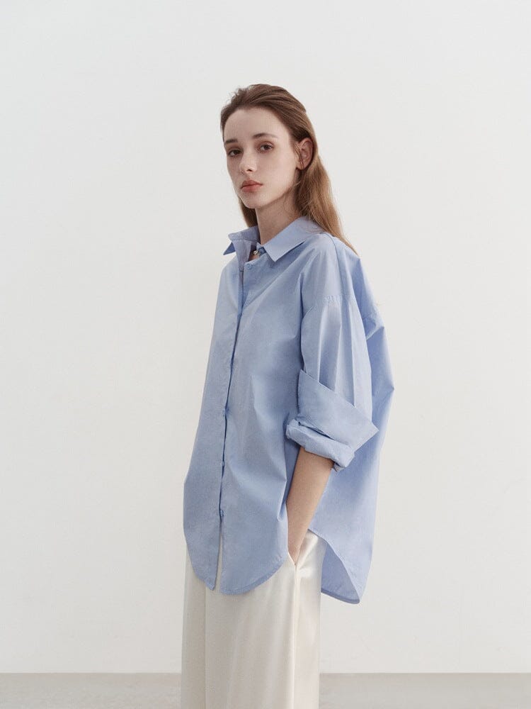 Maris™ - Minimalistisch Oversized Relaxed Shirt Shirts JURKJESBOETIEK 