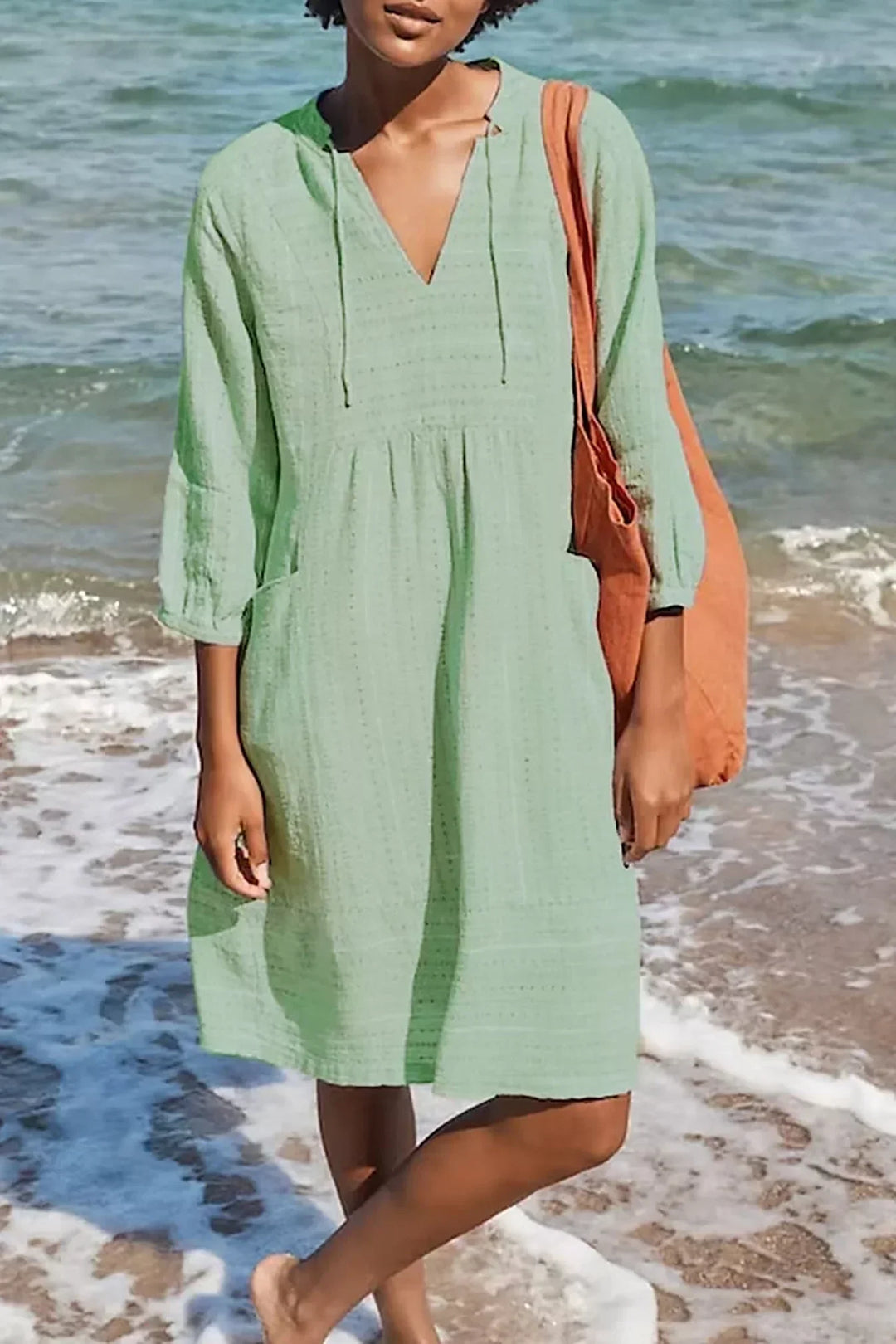 Hailey Elegant Linen Dress