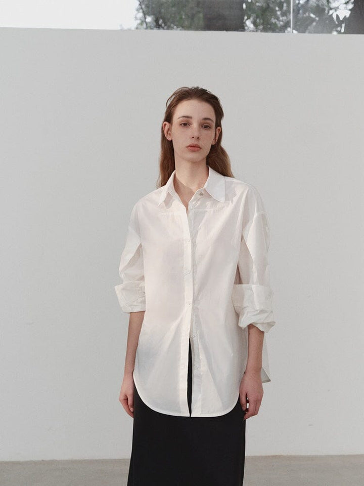 Maris™ - Minimalistisch Oversized Relaxed Shirt Shirts JURKJESBOETIEK 