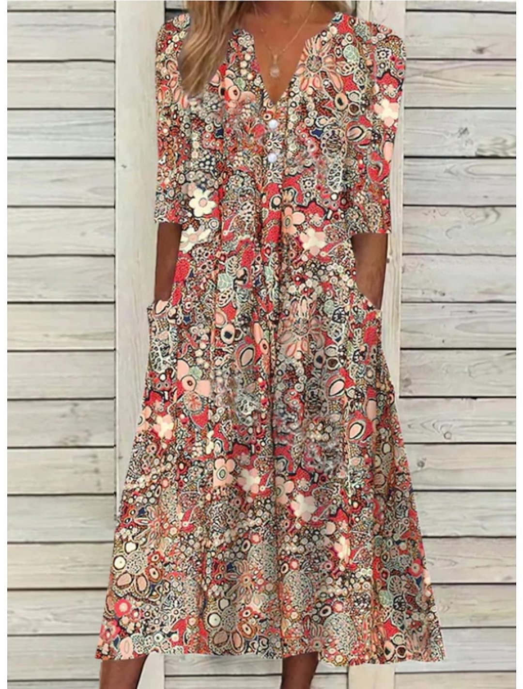 Maali Elegant Autumn Dress