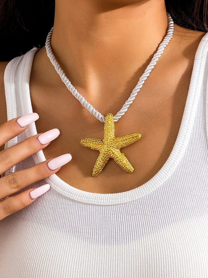 Santorini Starfish Necklace ~ Gold Necklaces DRESS/ATELIER 