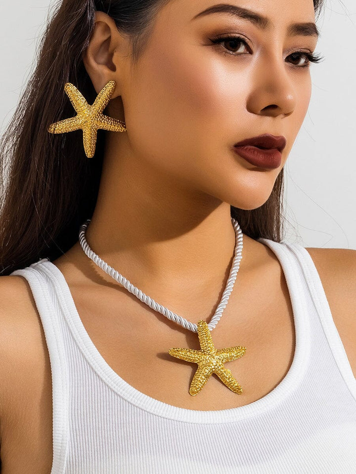 Santorini Starfish Necklace ~ Gold Necklaces DRESS/ATELIER 