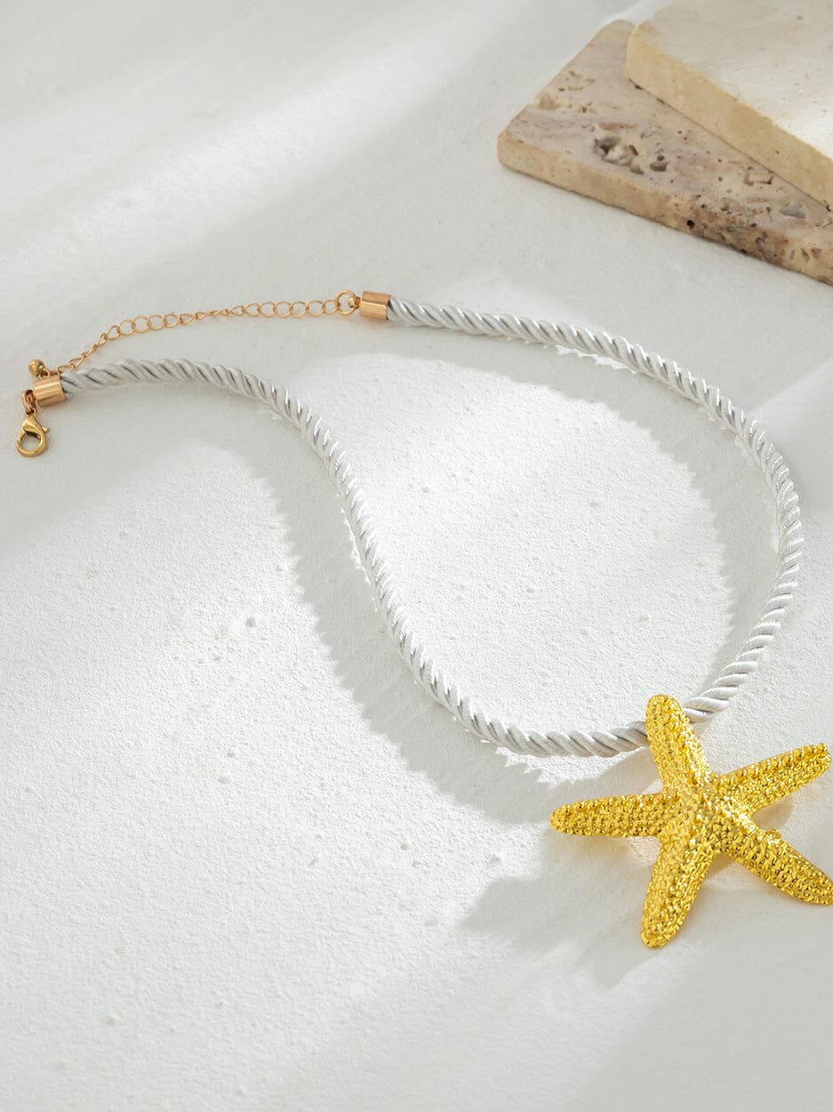 Santorini Starfish Necklace ~ Gold Necklaces DRESS/ATELIER 