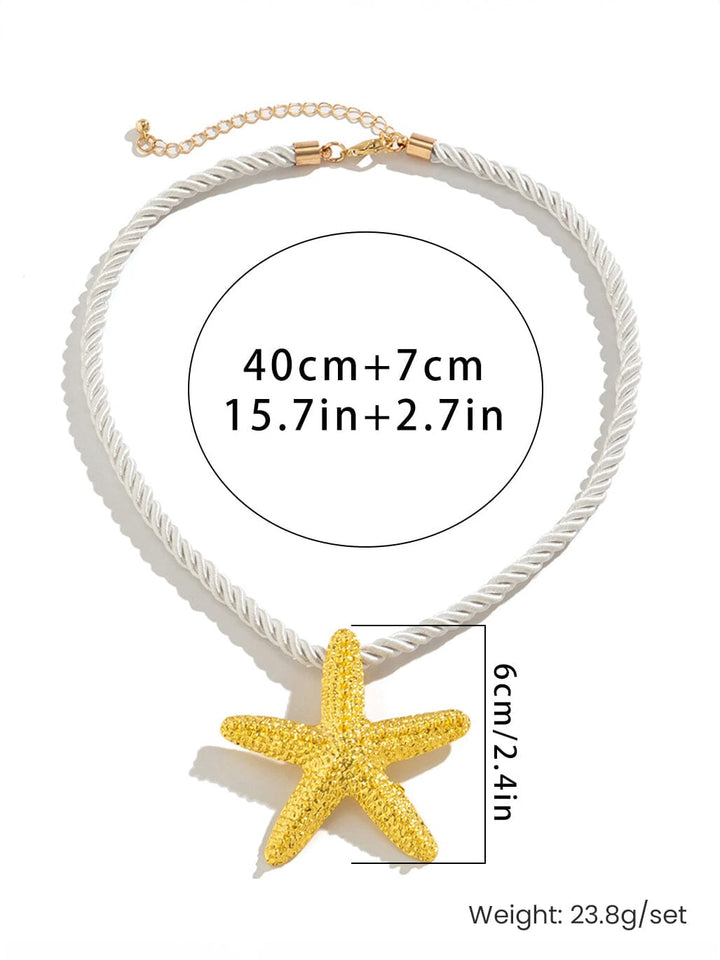 Santorini Starfish Necklace ~ Gold Necklaces DRESS/ATELIER 