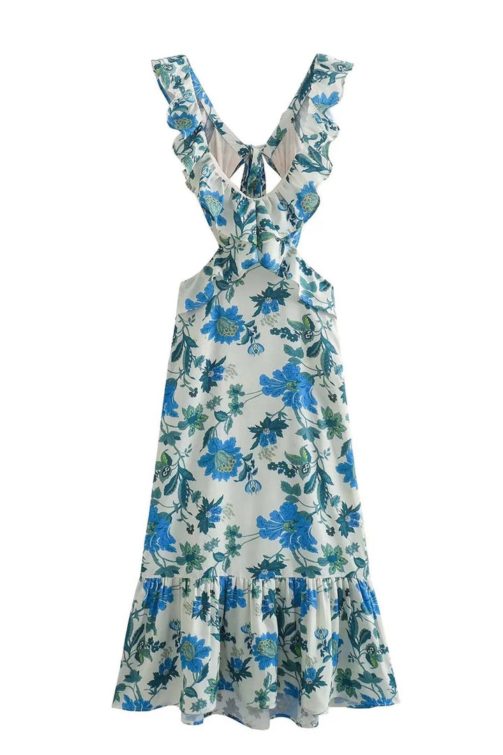 Ember Floral Ruffle Dress Holiday vibes DRESS/ATELIER 