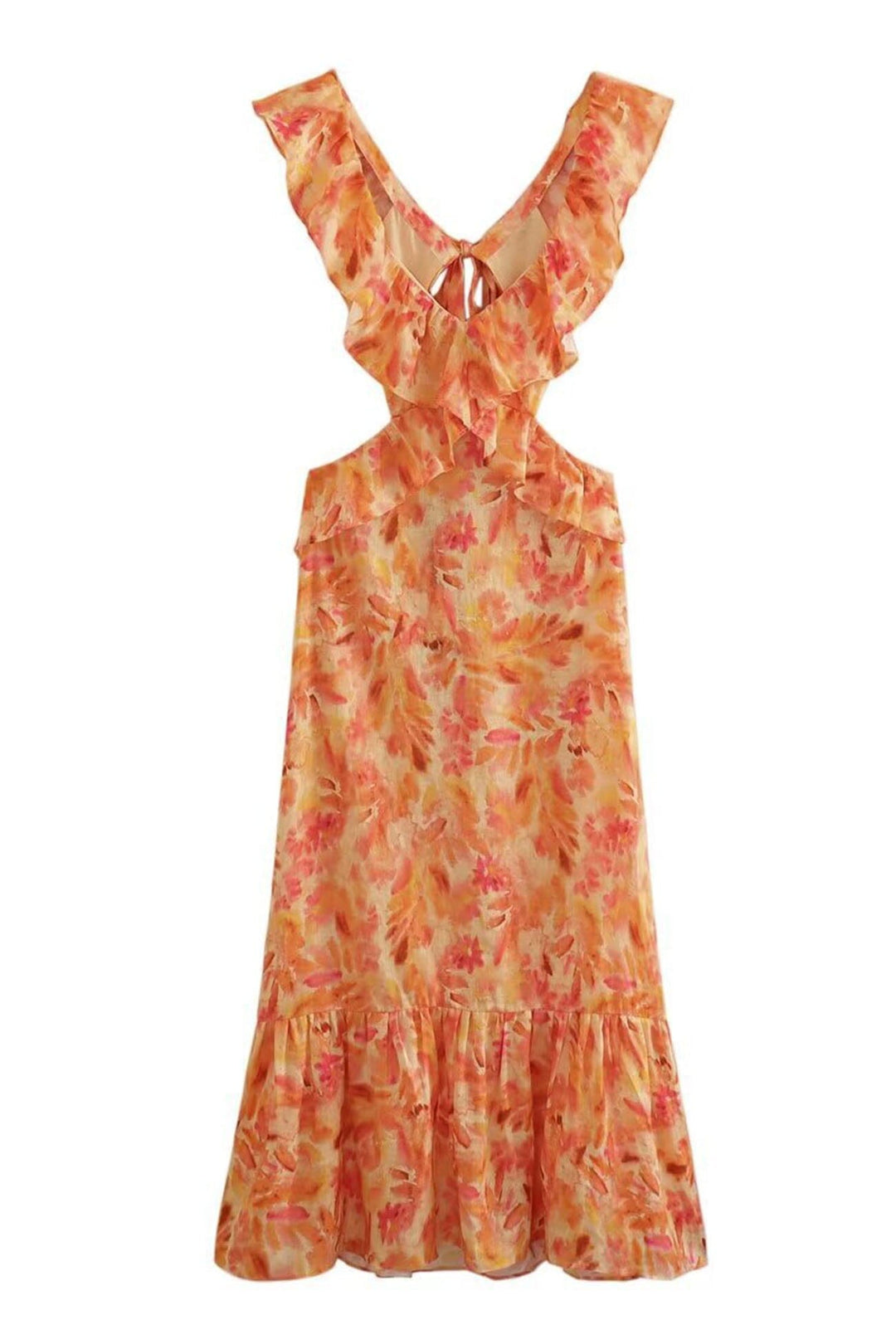 Ember Floral Ruffle Dress Holiday vibes DRESS/ATELIER 