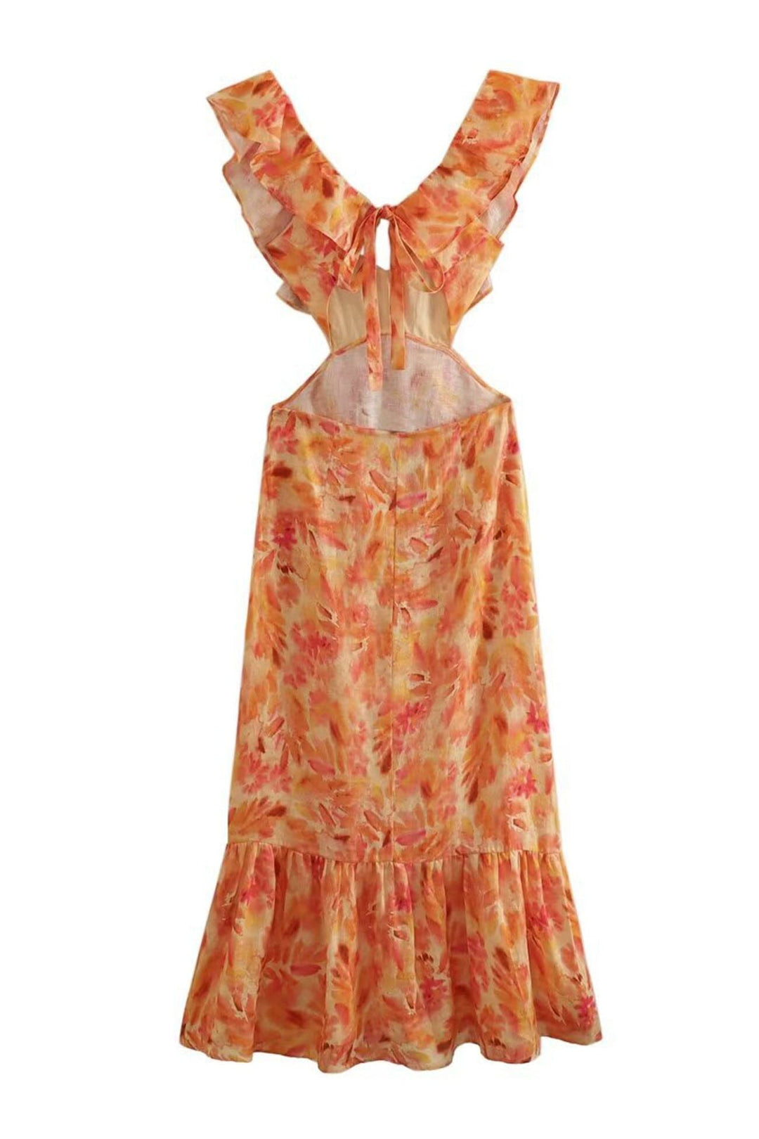 Ember Floral Ruffle Dress Holiday vibes DRESS/ATELIER 