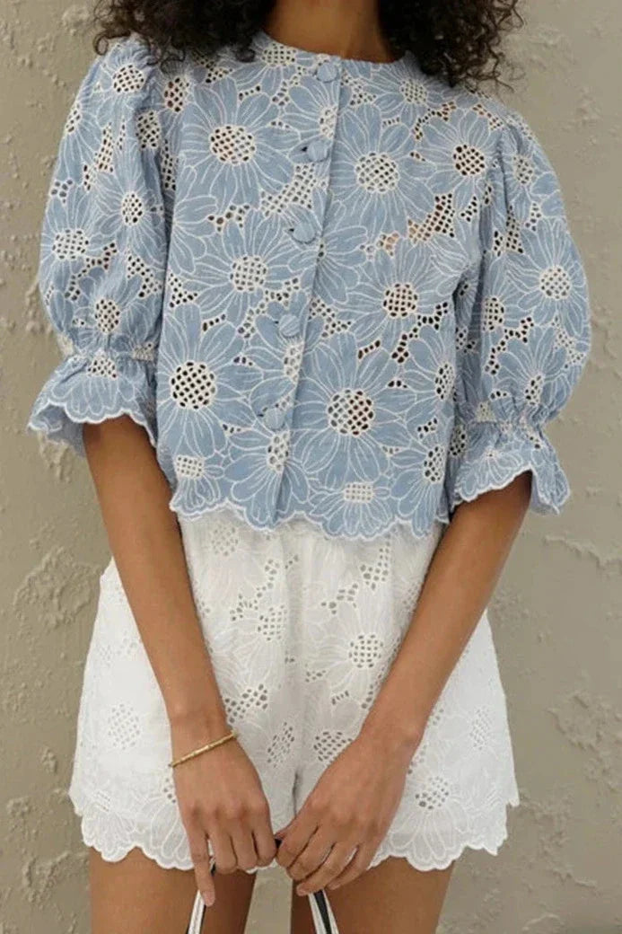 Astra Elegant Embroidered Blouse