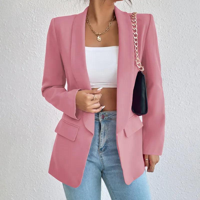 ISABELLA™ | Slim Fit Blazer MyGirlClub. Roze S 