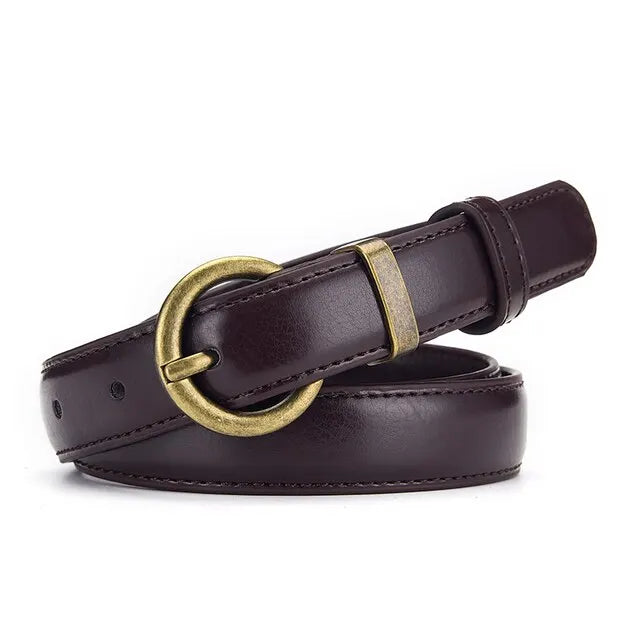 BRITT™ | Luxe Leren Riem MyGirlClub. 100cm XY1272-coffee 