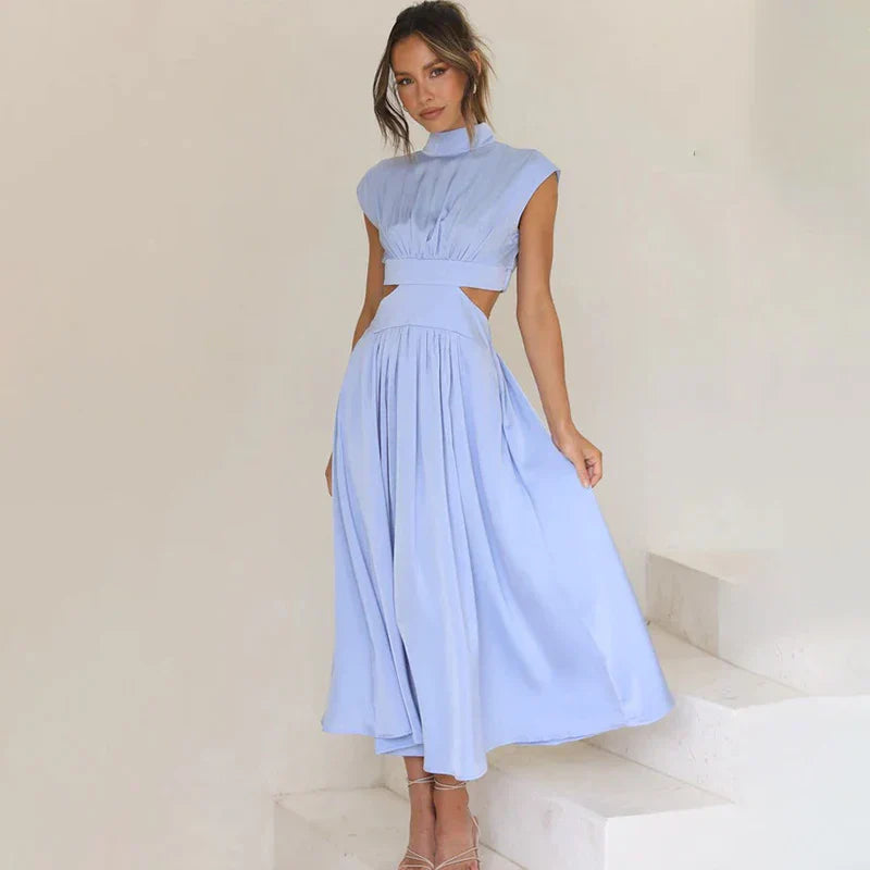 Janine Cut Out Waist Maxi Dress