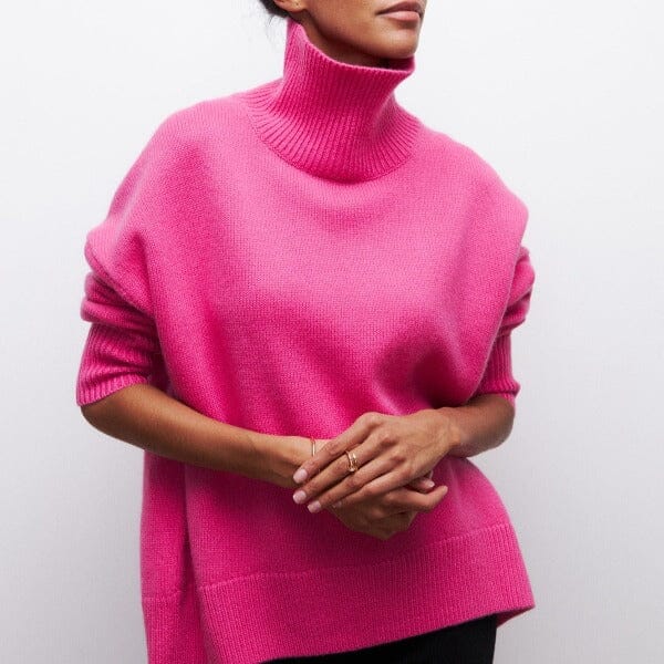 Nicole™ - Turtleneck Sweater JURKJESBOETIEK Roze S 