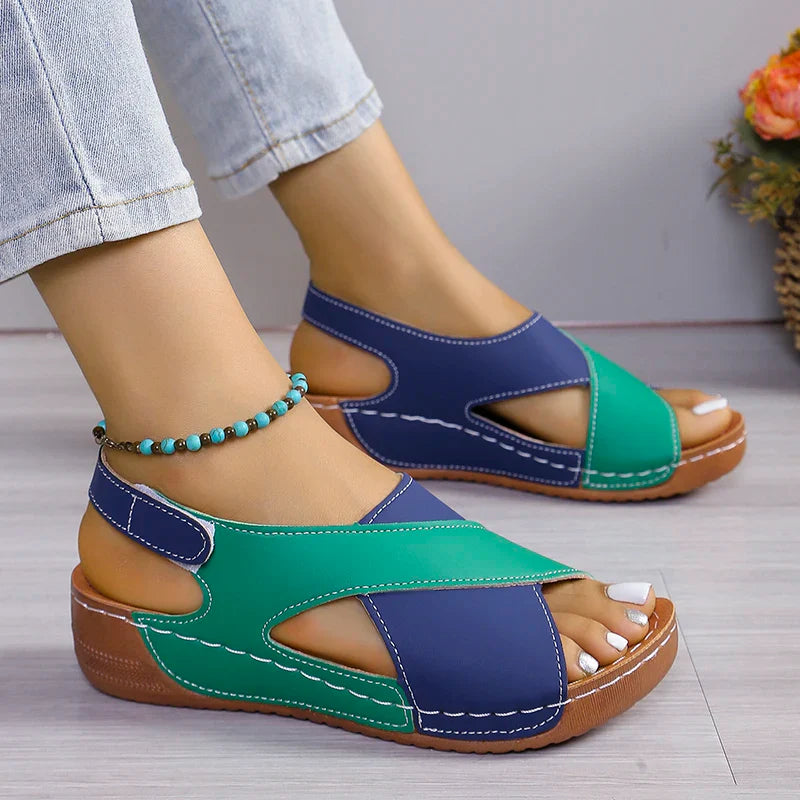 Jade Chic Orthopedic Sandals Shoes & Sandals SOPHIE/CLAIRE Blue / Green 36 