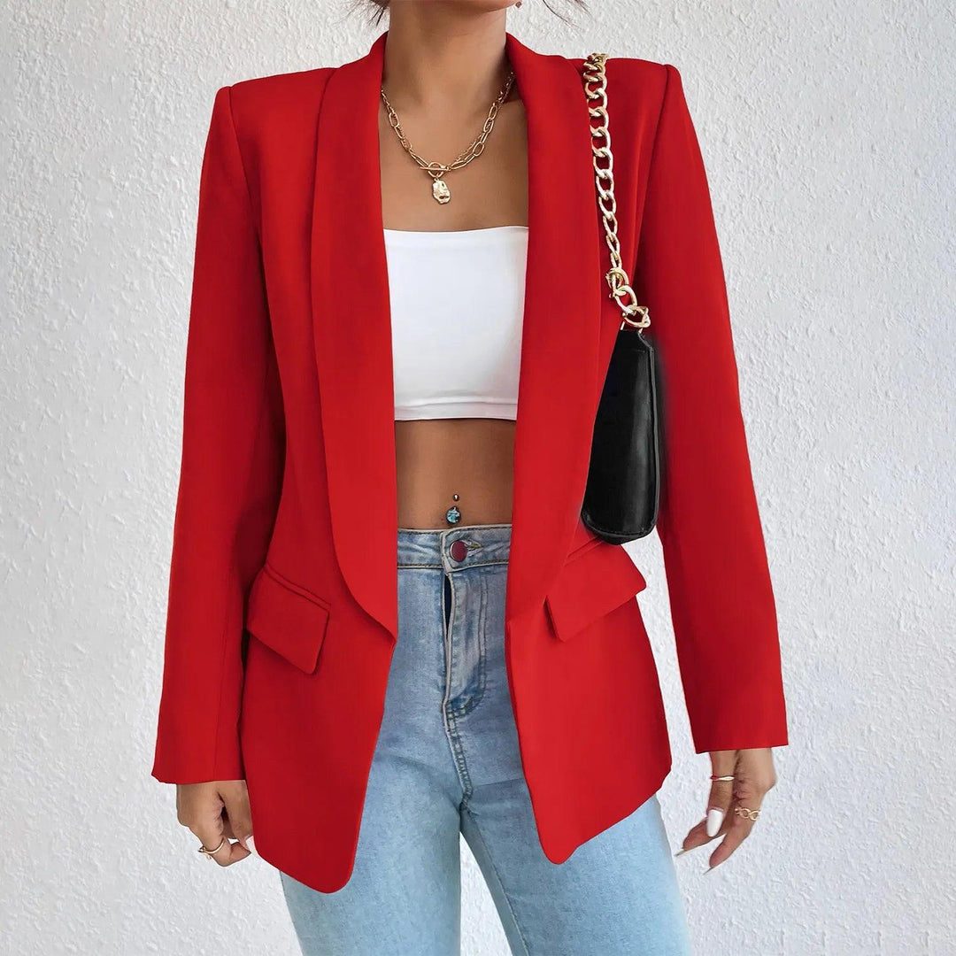 ISABELLA™ | Slim Fit Blazer MyGirlClub. Rood S 