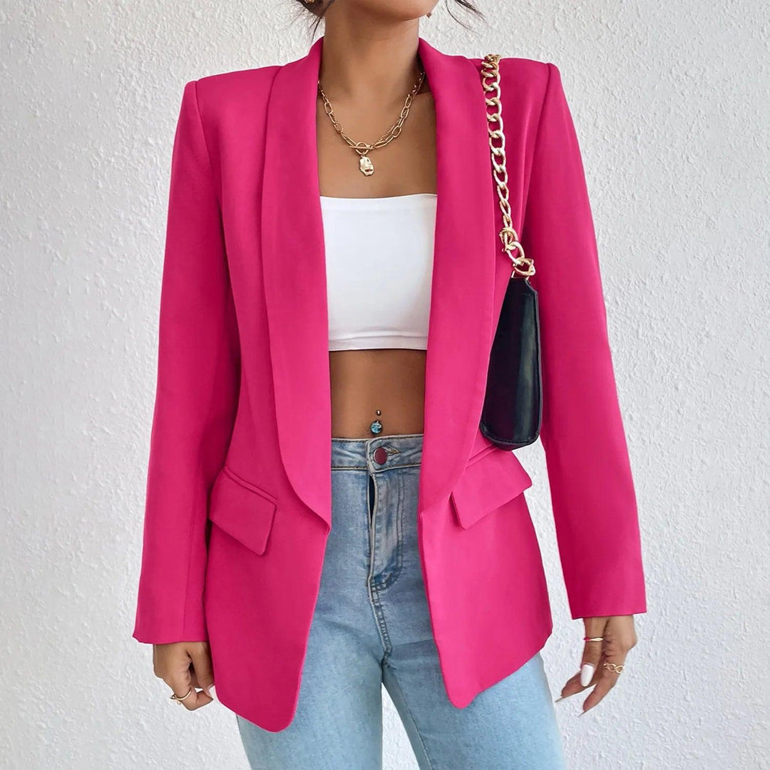 ISABELLA™ | Slim Fit Blazer MyGirlClub. Rose rood S 